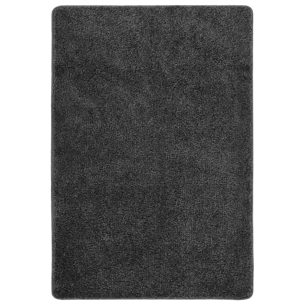 Vetonek Alfombra peluda antideslizante gris oscuro 160x230 cm