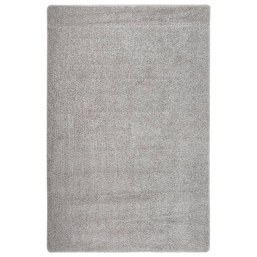 Vetonek Alfombra peluda antideslizante gris claro 200x290 cm