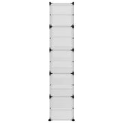 Zapatero PP transparente 44x31,5x153,5 cm - Vetonek