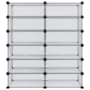 Zapatero pp transparente 94,5x36,5x106 cm v9675 - Vetonek