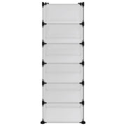 Zapatero pp transparente 94,5x36,5x106 cm v9675 - Vetonek