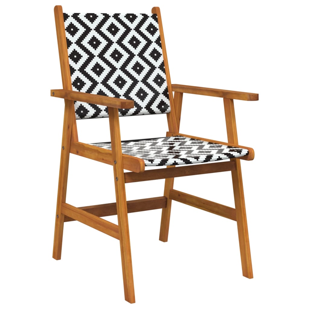 Garden chairs 6 units solid wood acacia