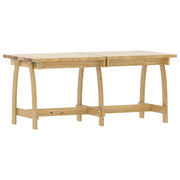 Juego de comedor de jardín 6 piezas madera de pino impregnada  V3115 Vetonek