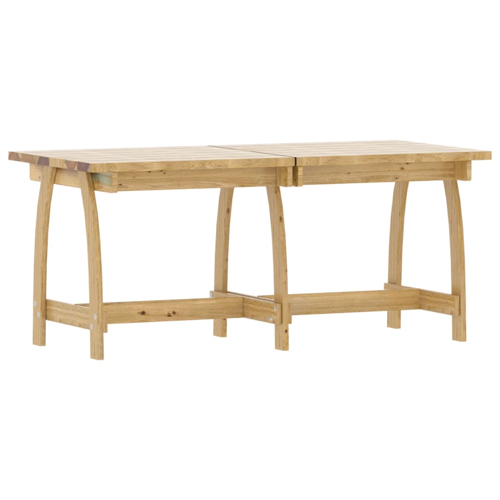 Juego de comedor de jardín 6 piezas madera de pino impregnada  V3115 Vetonek