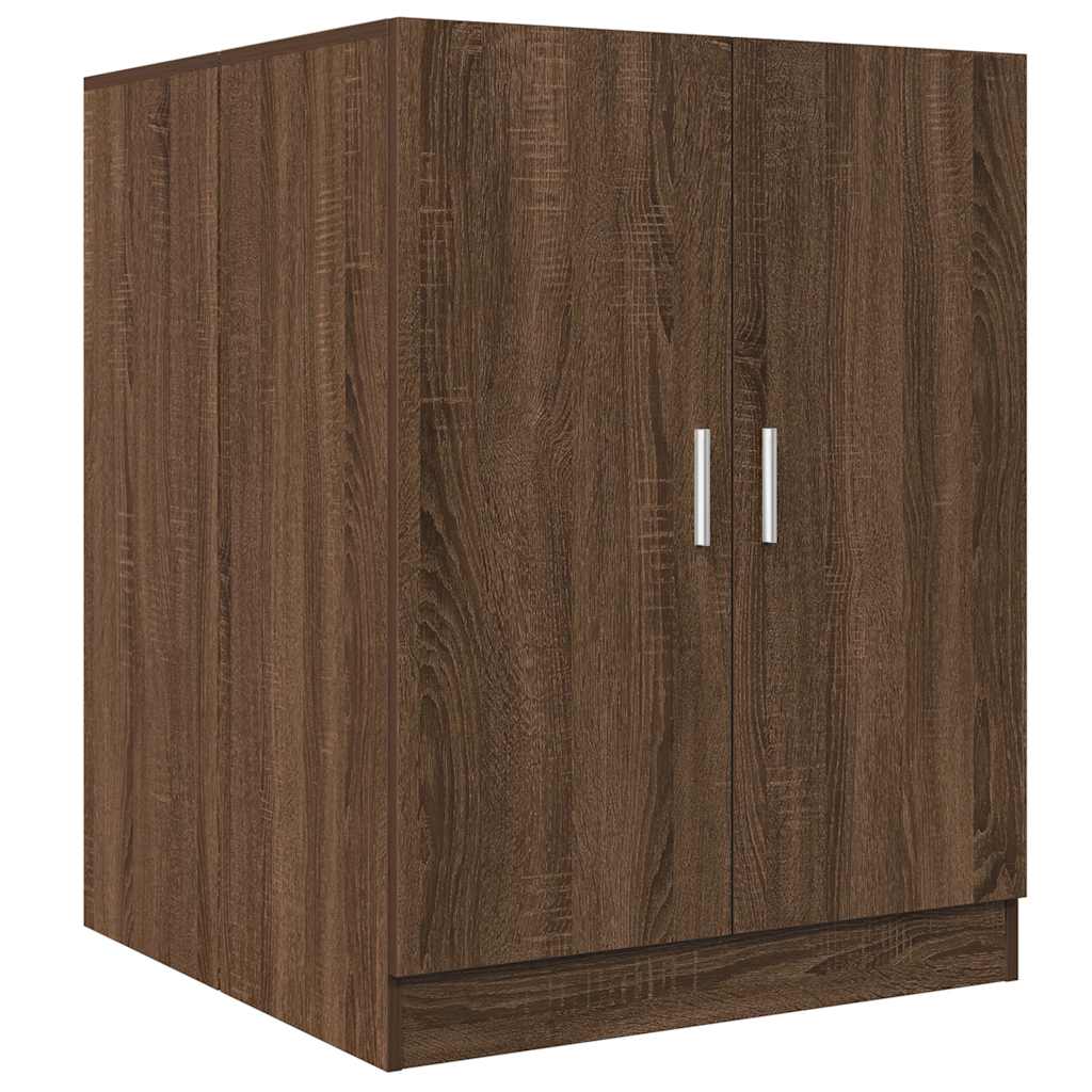 Brown oak washing machine cabinet 71x71.5x91.5 cm V5454 Vetonek