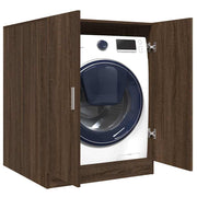 Brown oak washing machine cabinet 71x71.5x91.5 cm V5454 Vetonek