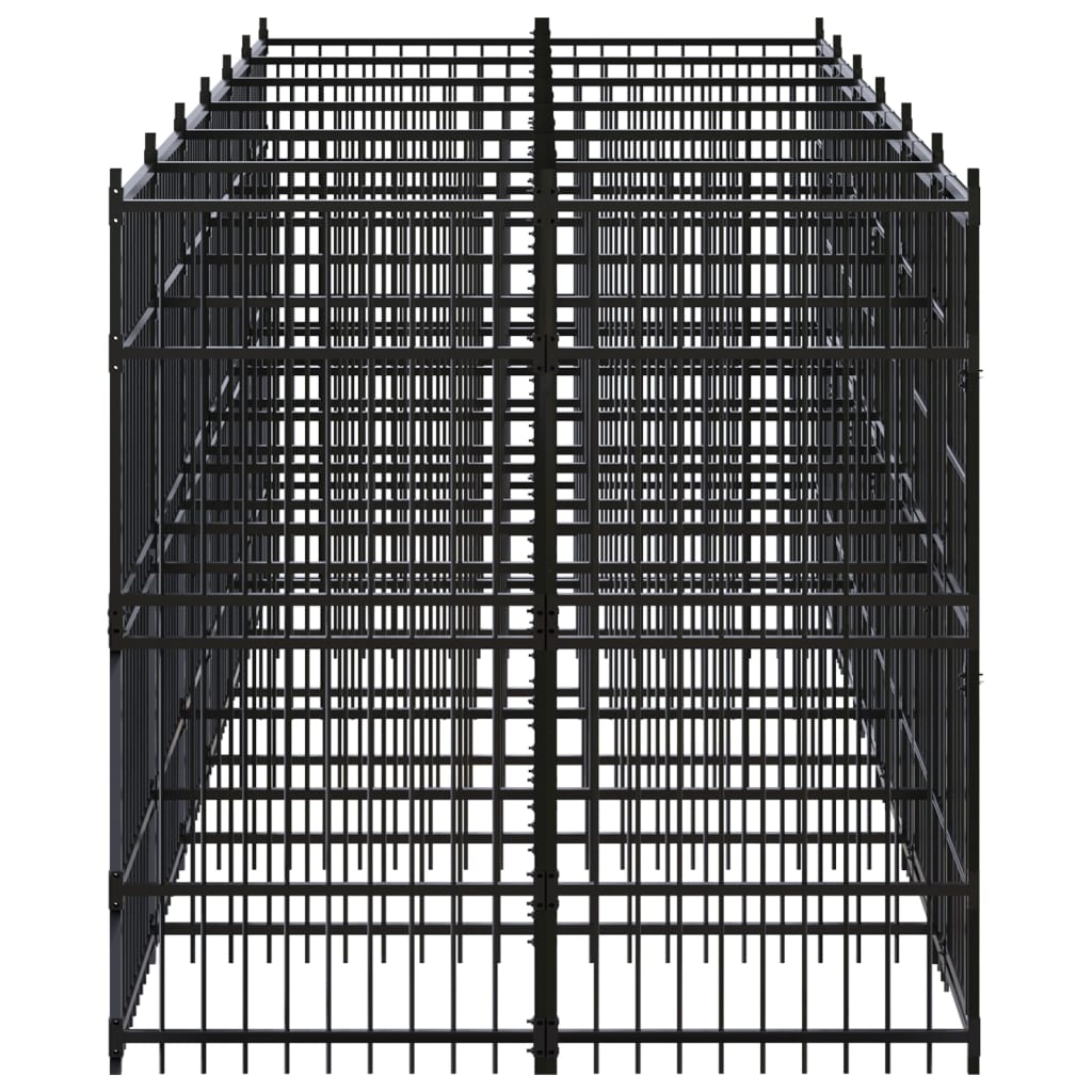 Perrera de exterior de acero 11,06 m² - Vetonek