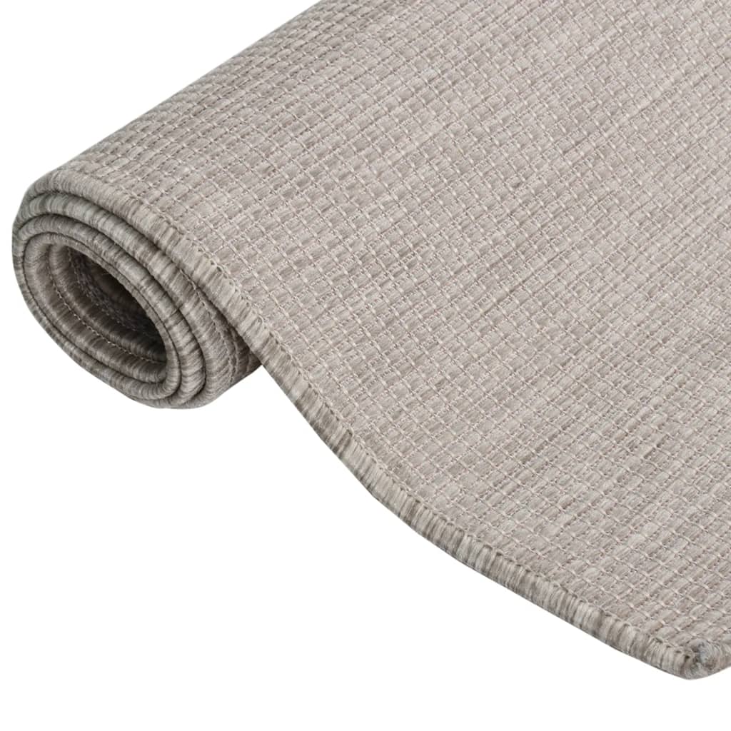 Taupe Gray Flat Plane Outdoor Catifa 160x230 cm