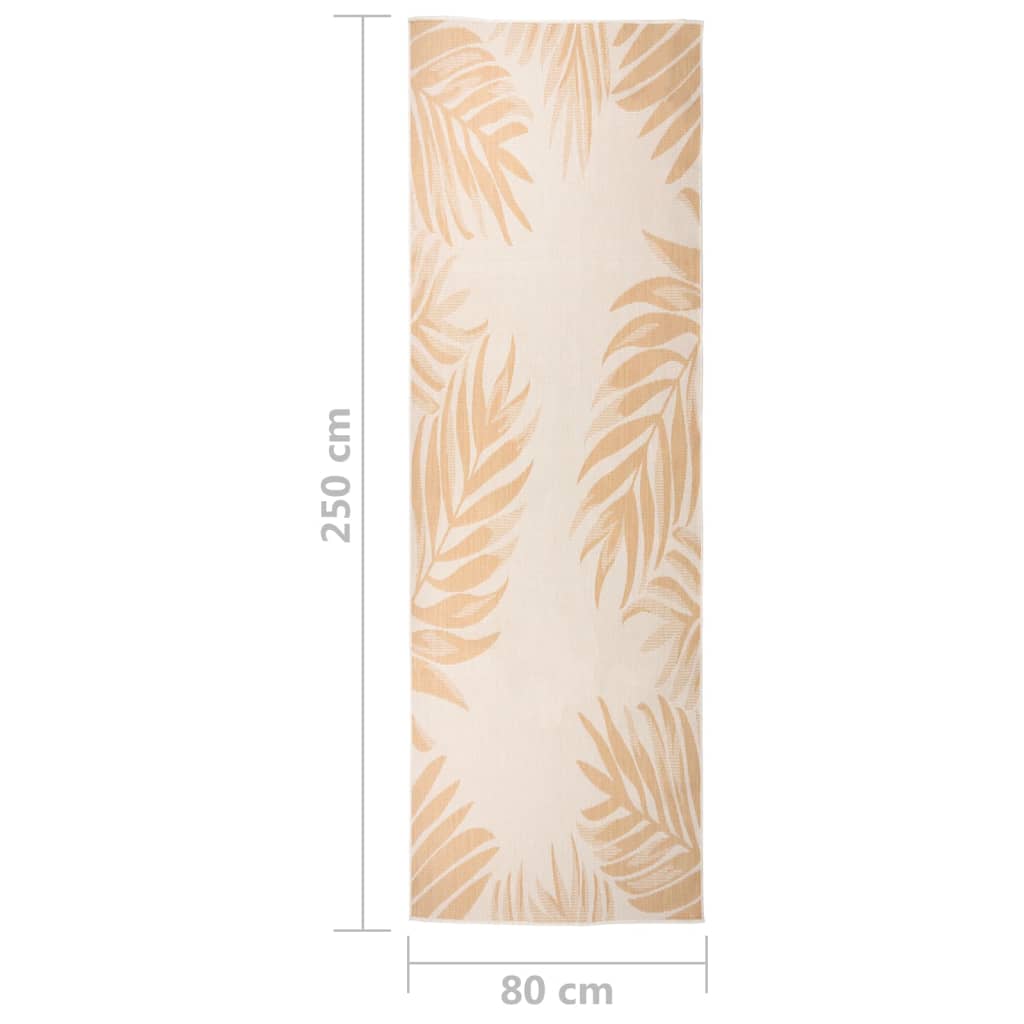 Tapis extérieur tissu plat imprimé 80x250 cm