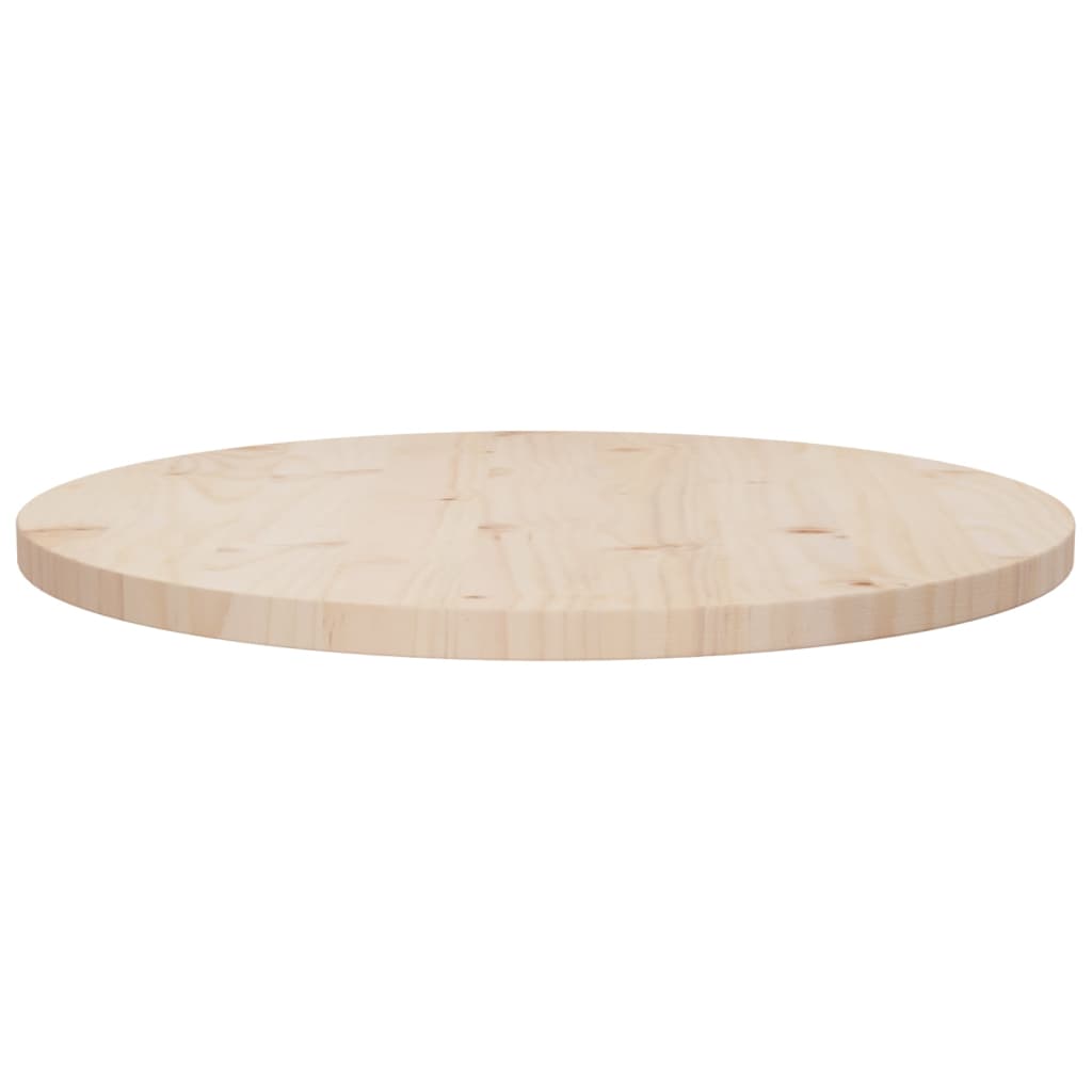 Superficie de mesa madera maciza de pino Ø60x2,5 cm vidaXL