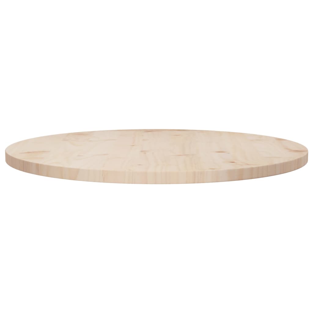 Superficie de mesa madera maciza de pino Ø70x2,5 cm - Vetonek