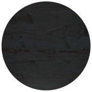 Plateau de table en bois de pin noir massif Ø50x2,5 cm V5742 Vetonek