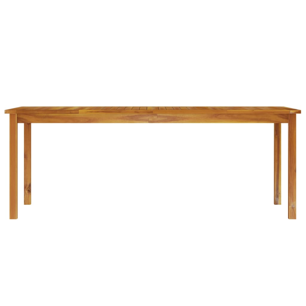 Tavolo da giardino in legno massello Acacia 200x100x74 cm