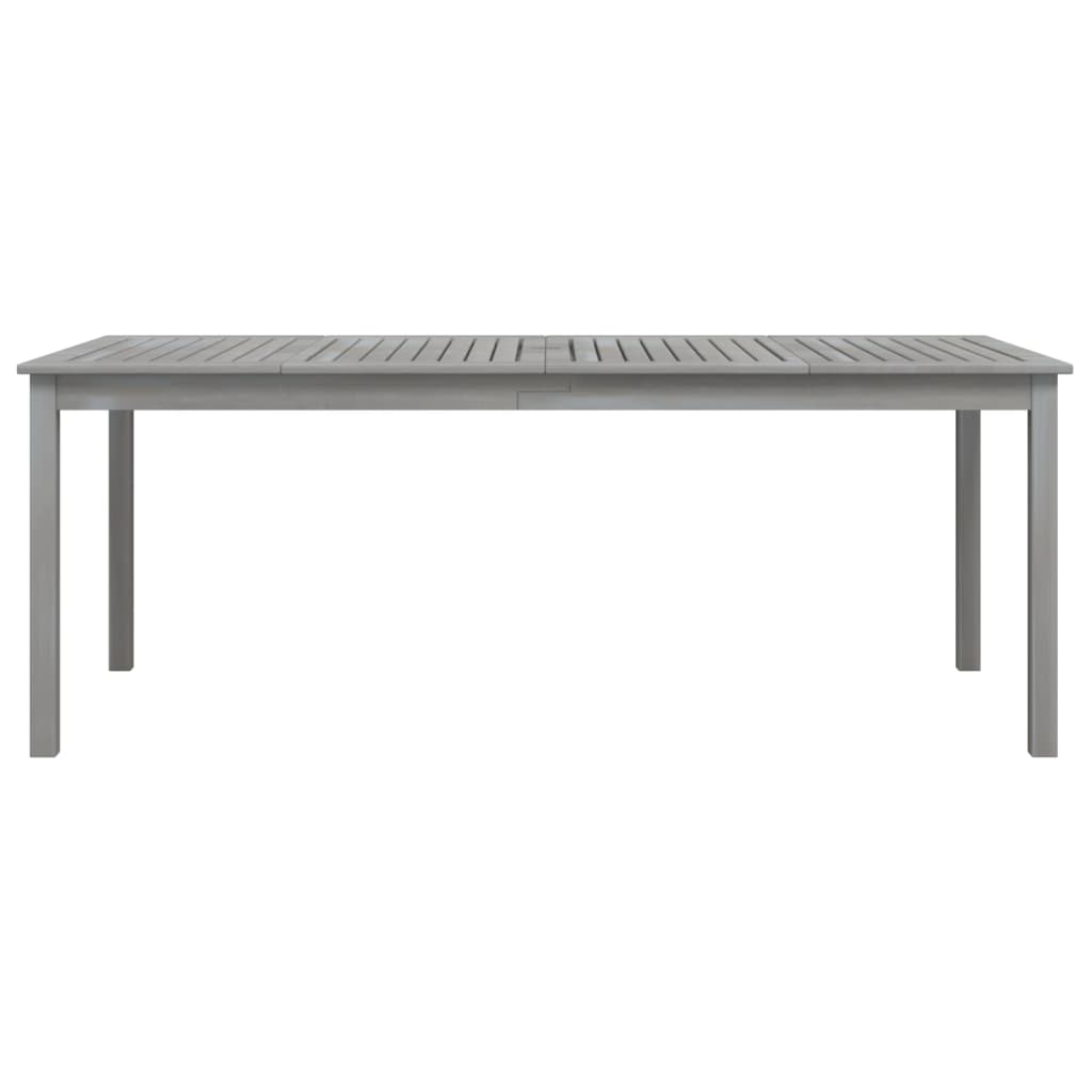 Tavolo da giardino in legno grigio 200x100x75 cm