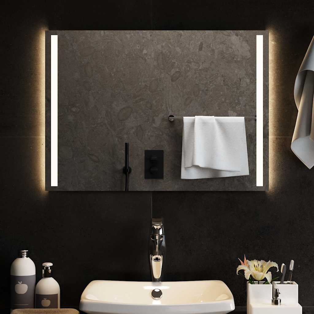 Vetonek Espejo de baño con LED 70x50 cm