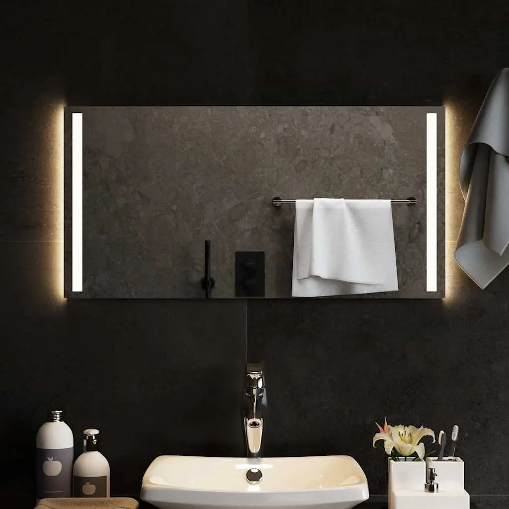 Vetonek Espejo de baño con LED 80x40 cm