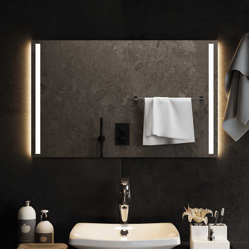 Vetonek Espejo de baño con LED 80x50 cm