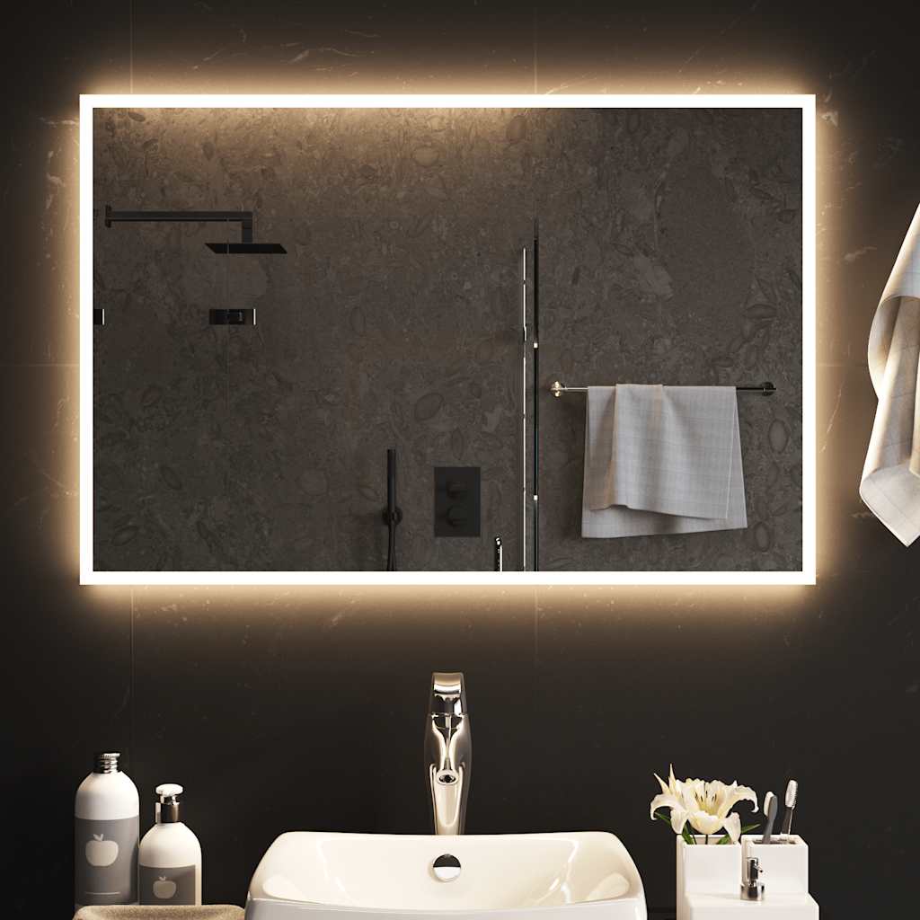 Vetonek Espejo de baño con LED 90x60 cm