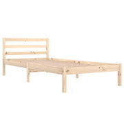 Estructura de cama sin colchón madera maciza de pino 90x200 cm v7432 - Vetonek