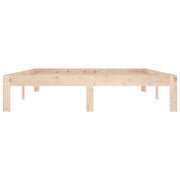 Estructura de cama sin colchón madera maciza pino 140x190 cm v8965 - Vetonek