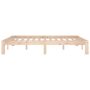 Estructura de cama sin colchón madera maciza pino 140x190 cm v8965 - Vetonek