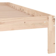 Estructura de cama sin colchón madera maciza pino 140x190 cm v8965 - Vetonek