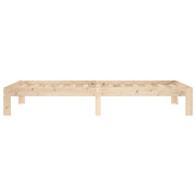 Estructura de cama sin colchón madera maciza de pino 90x200 cm - Vetonek