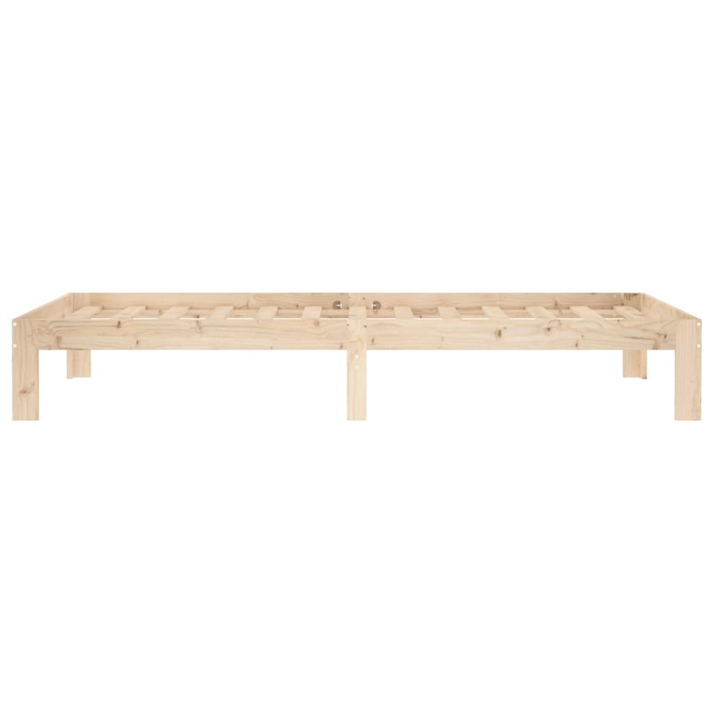 Estructura de cama sin colchón madera maciza de pino 90x200 cm - Vetonek