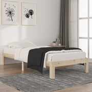 Estructura de cama sin colchón madera maciza de pino 90x200 cm v9016 Vetonek