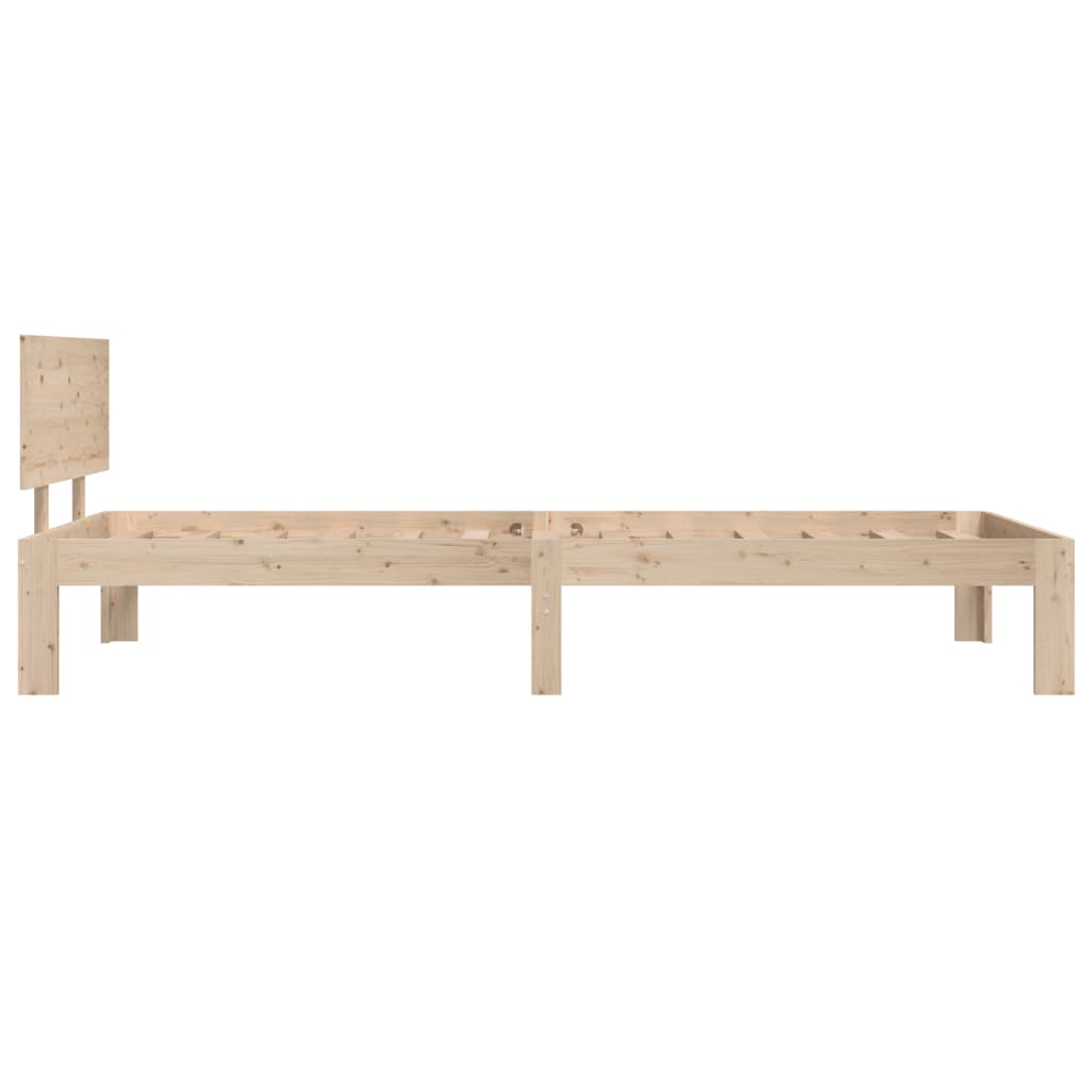 Estructura de cama sin colchón madera maciza de pino 90x200 cm - Vetonek