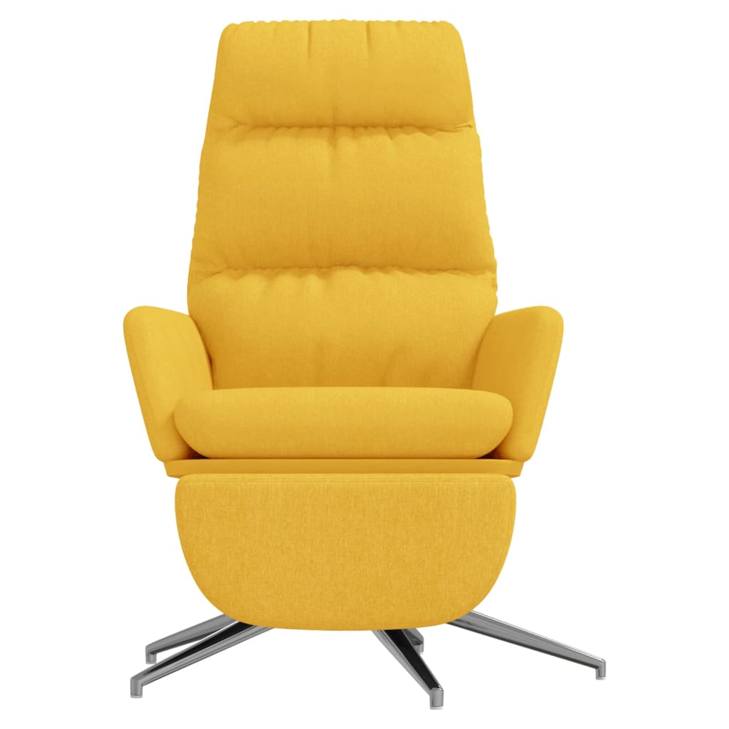 Relax armchair with restraint fabric mustard