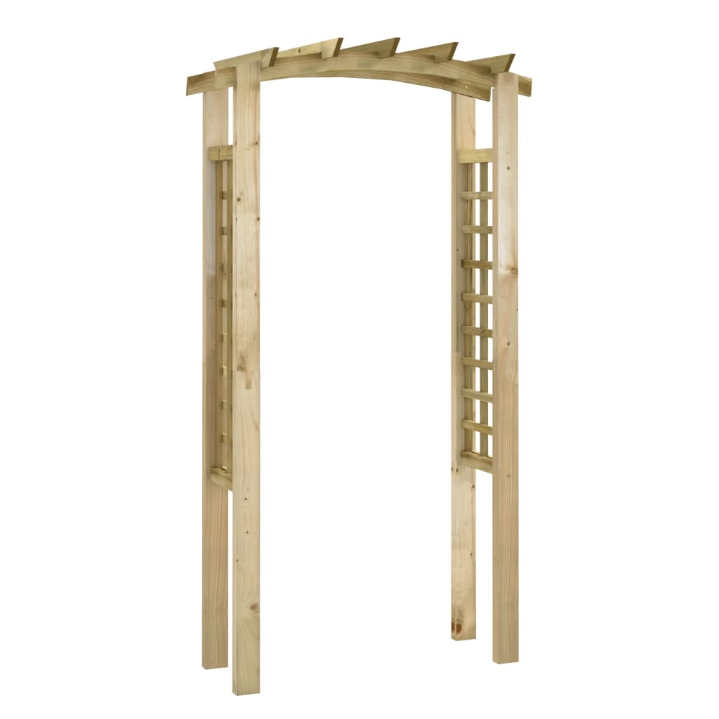 Arco con enrejado madera maciza de pino impregnada 110x60x210cm