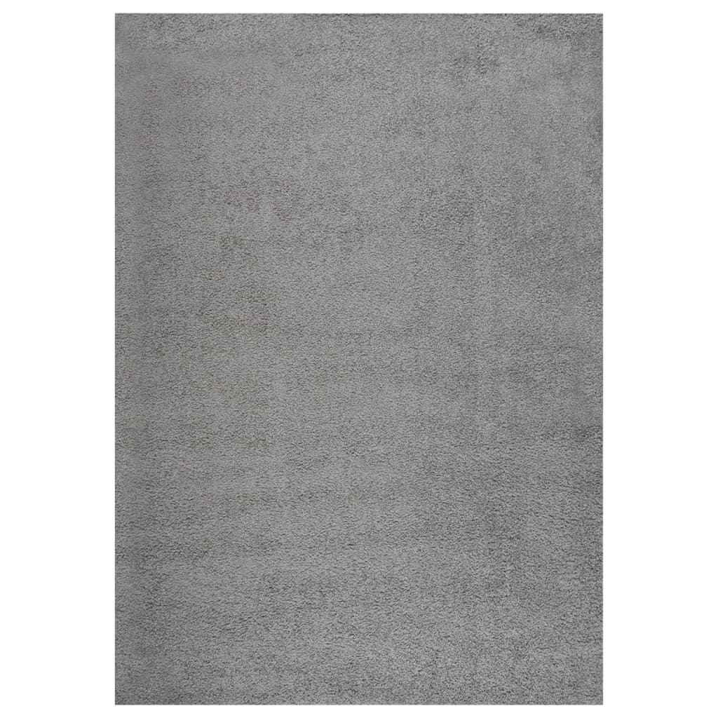 Alfombra de pelo largo gris 120x170 cm