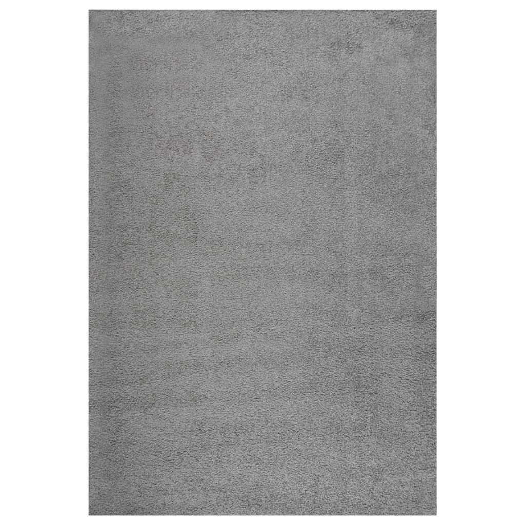 Alfombra de pelo largo gris 160x230 cm