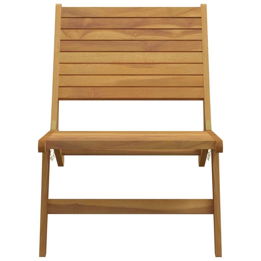 Chaise de jardin en bois massif en teck