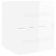 Mueble con lavabo madera de ingeniería blanco brillo V0122 Vetonek