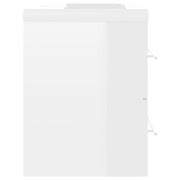 Mueble con lavabo madera de ingeniería blanco brillo V0122 Vetonek