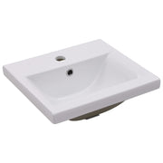 Mueble con lavabo madera de ingeniería blanco brillo V0122 Vetonek