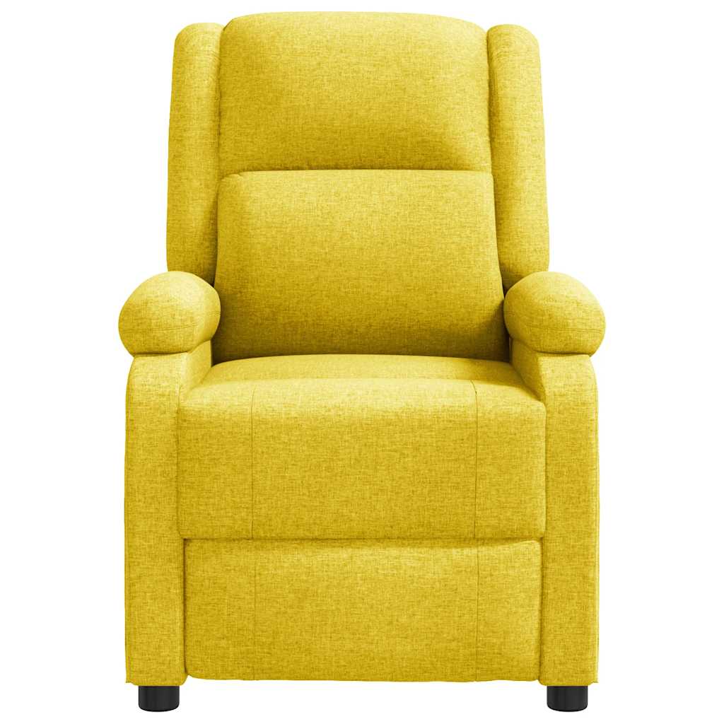 Fauteuil de tissu jaune