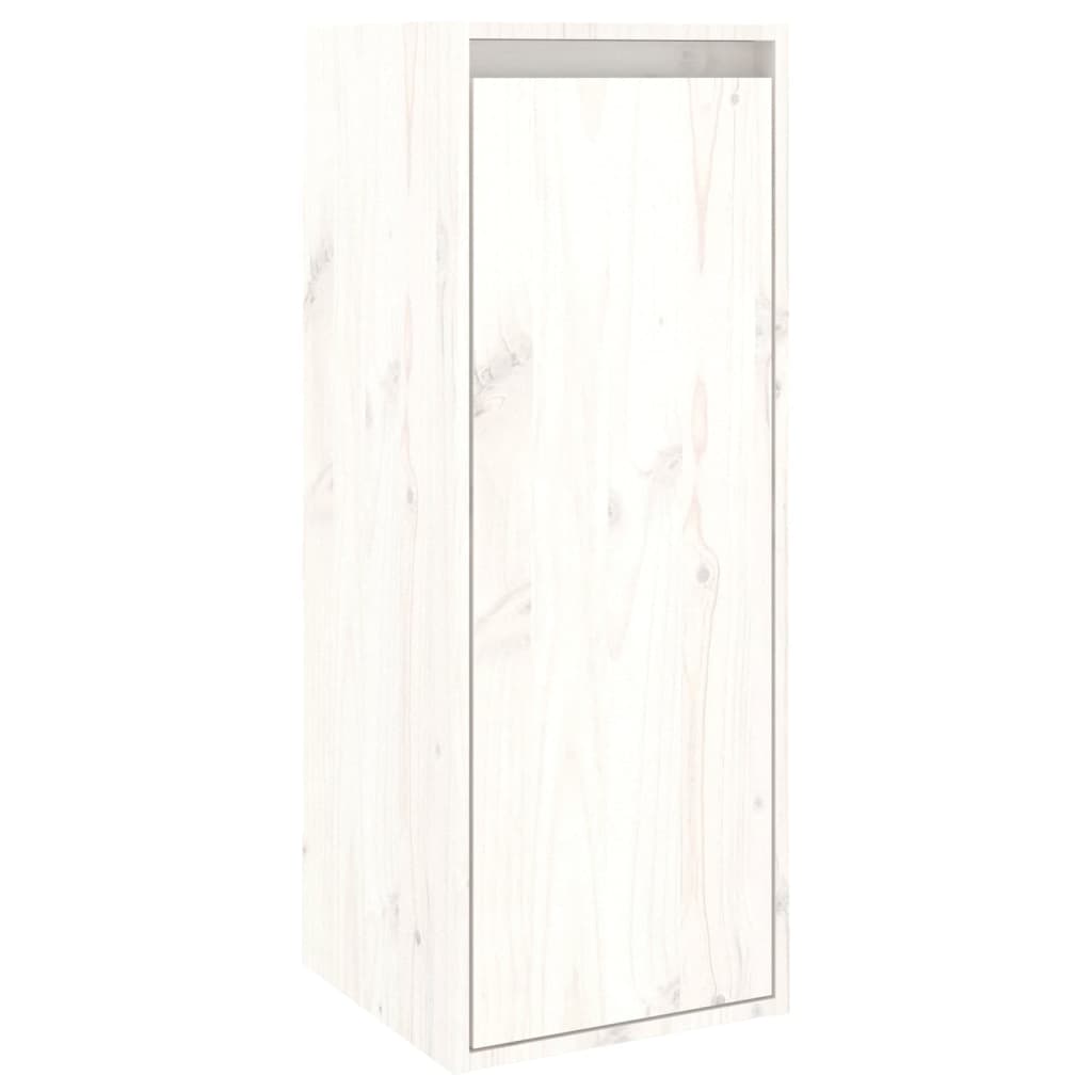 Muebles para TV 2 piezas madera maciza de pino blanco vidaXL