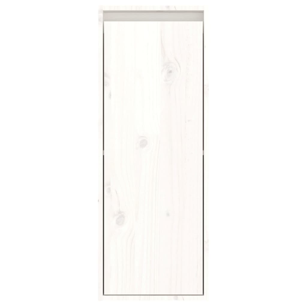 Muebles para TV 2 piezas madera maciza de pino blanco vidaXL