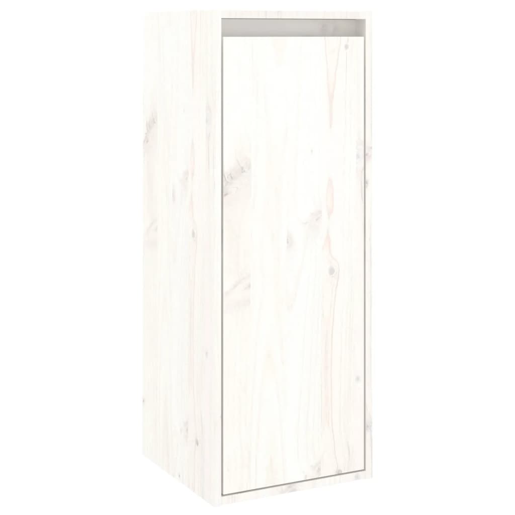 Muebles para TV 5 piezas madera maciza de pino blanco vidaXL