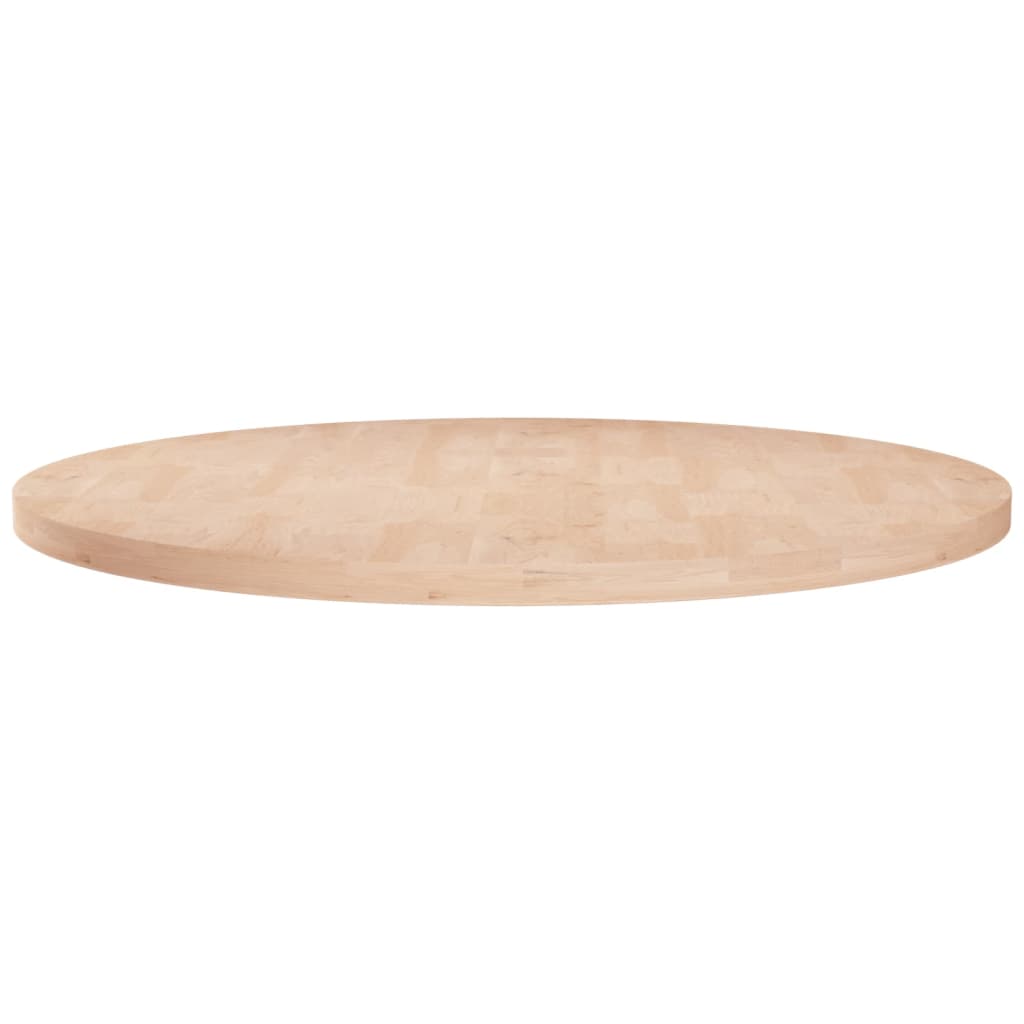 Vetonek Superficie de mesa redonda madera de roble sin tratar Ø60x2,5cm