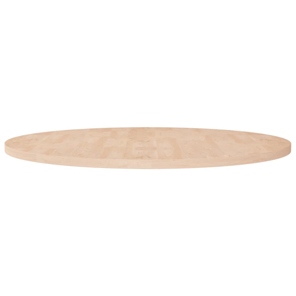 Vetonek Superficie de mesa redonda madera de roble sin tratar Ø90x2,5cm