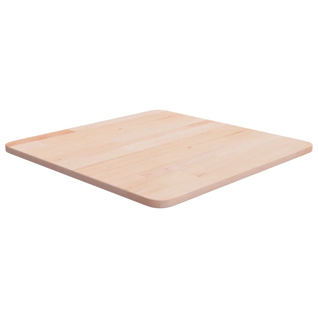 Vetonek Tablero de mesa cuadrada madera roble sin tratar 50x50x1,5 cm