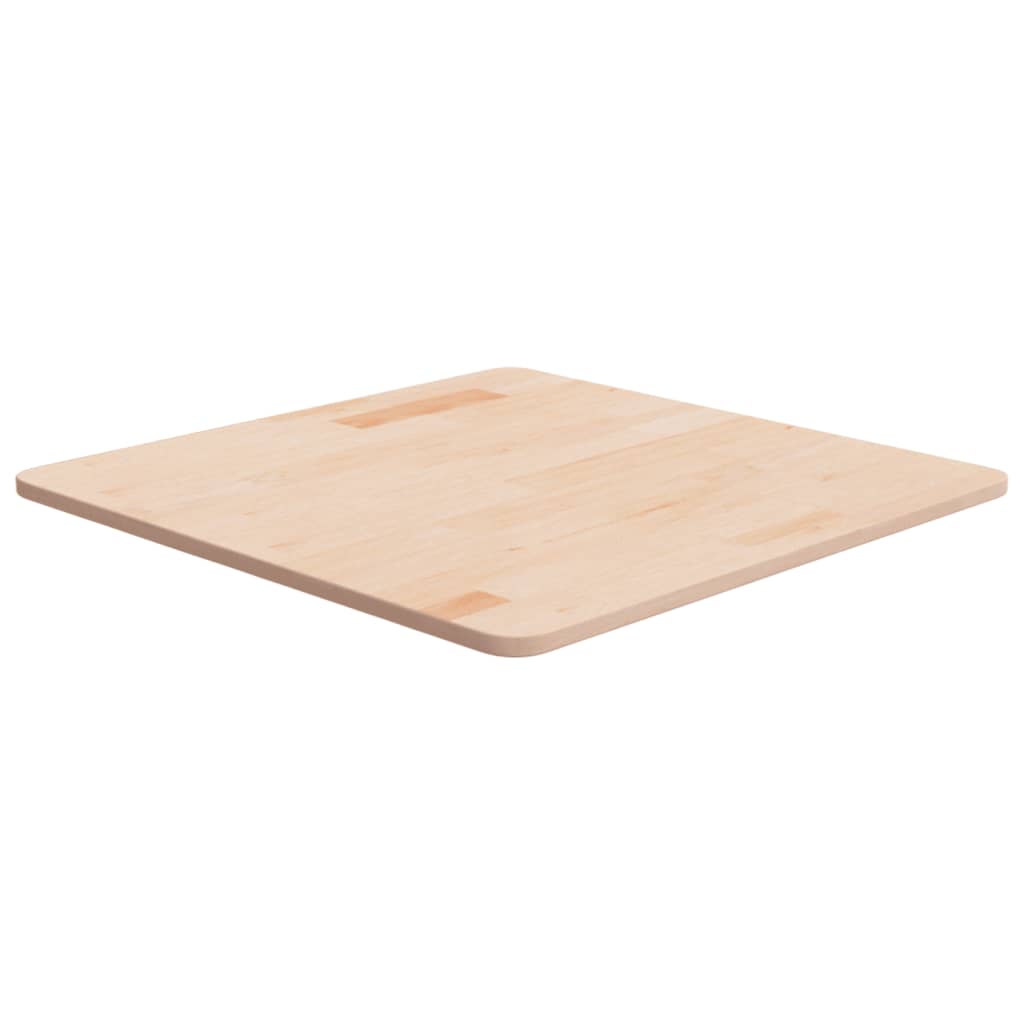 Vetonek Tablero de mesa cuadrada madera de roble sin tratar 60x60x1,5cm