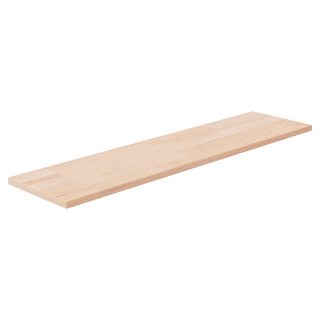 Vetonek Tabla de estantería madera maciza roble sin tratar 80x20x1,5 cm