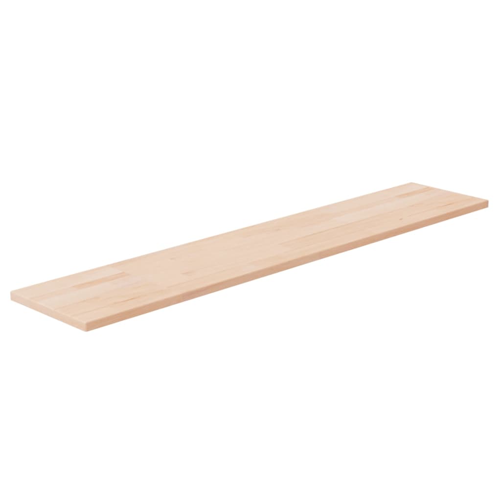 Vetonek Tabla de estantería madera maciza roble sin tratar 100x20x1,5cm