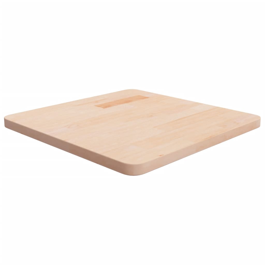 Vetonek Tablero de mesa cuadrada madera roble sin tratar 50x50x2,5 cm