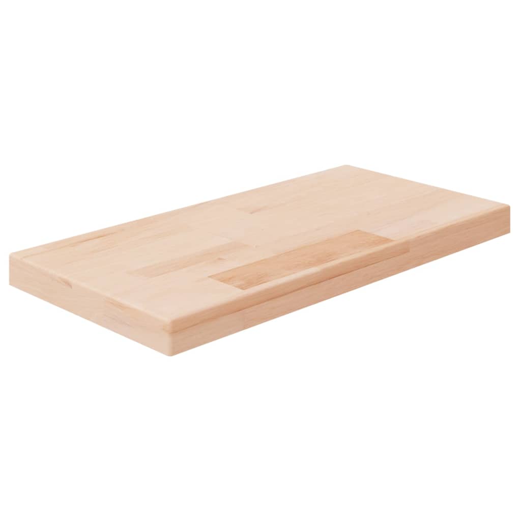 Vetonek Tabla de estantería madera maciza roble sin tratar 40x20x2,5 cm